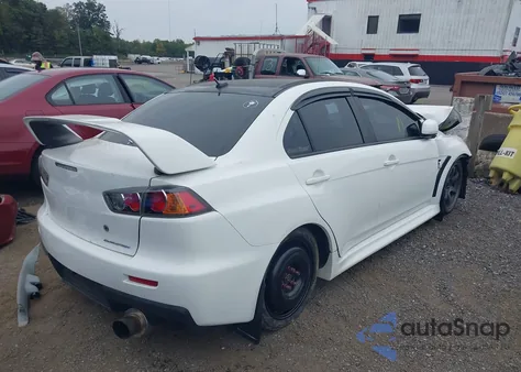 2010 Mitsubishi Lancer Evolution Gsr from USA, damaged, VIN JA32W8FV0AU032433
